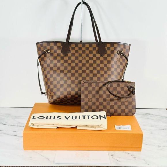 Louis Vuitton Handbags - Brand New Louis Vuitton Neverfull Mm Damier Ebene